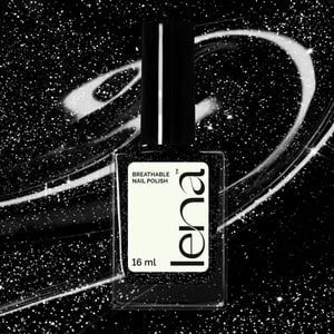 LENA Breathable & Water-Permeable Halal Nail Polish – Flash Effect – Black Magic F11