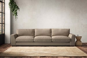 nkuku Guddu Sofa | Make To Order | Super Grand | Brera Linen Pebble