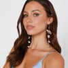 Floating Florals Earrings Gold