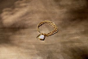 nkuku Asa Bracelet | Gifting | One Size | Gold & Natural Druzy