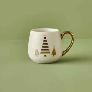 Pino Gold Christmas Porcelain Mug