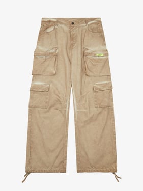 Thesupermade Vintage Wasteland Style Multi Pocket Work Pants - Tan / 2XL
