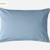 QE Home 310TC Bamboo Cotton Pillowcases in Mistral Blue (Set of 2), King