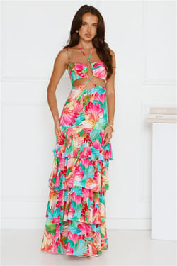 Fiesta In Paradise Maxi Dress Floral
