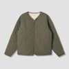 Quilted Liner Jacket (Olive Reversable) - S