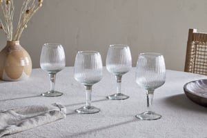 nkuku Otuba Wine Glass Set Of 4 | Glassware | Clear