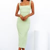 Radio Waves Maxi Dress Green