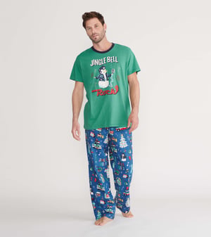 Rockin Holidays Men's Stretch Cotton Pajama Pants