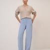 Light Blue Cord Bethnal Barrel Leg Jeans