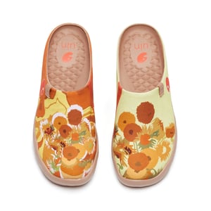 Van Gogh Sunflowers V1 Malaga Slipper Women - 10.5