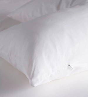 White 100% Cotton V Shape Pillow Cover