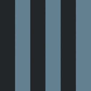 CAMELOT STRIPE Traditional Wallpaper - Sky and Noir
