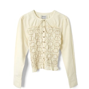 Damson Madder Elliana Smocked Cardi Butter Smocked
