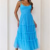 Never Declined Maxi Dress Blue
