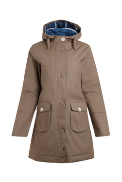 Weird Fish Beatrix Eco Wadded Waterproof Coat Bronze Size 10