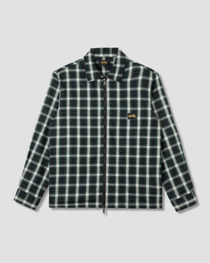 Zip Shirt (Green Check) - XXL