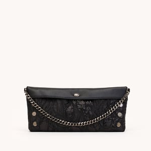Hammitt Invitation Clutch Midnight Marquise Gunmetal