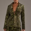 AKIRA Aurora Sequin Velvet Blazer | Size Small