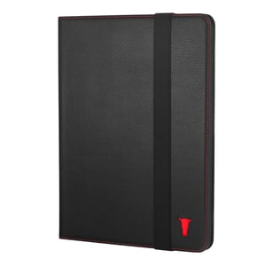 iPad Pro 11" Leather Case (4th 3rd 2nd & 1st Gen) - Black with Red Detail