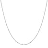 Bead and Bar Chain Necklace Silver