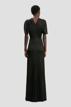 Victoria Beckham Isabella Gown In Black - 16 - Womens