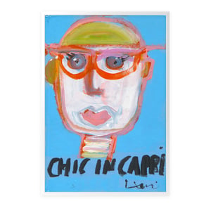 Chic In Capri Tiki Art Print