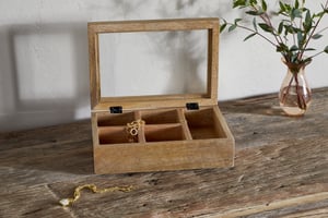 nkuku Kabani Mango Wood Jewellery Box | Gifting | One Size | Natural