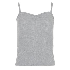 Damson Madder Dove Pointelle Strappy Cami Grey