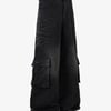 Washed Distressed Multi-Pocket Cargo Jeans - Black / S
