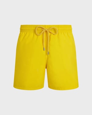 Vilebrequin - Men Swim Shorts Solid - Swimwear - Moorea - Yellow - Size XXL