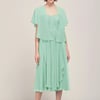 AW Chiffon Wrap Cape with Flutter Sleeves