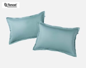 QE Home 350TC BeechBliss TENCEL™ Modal Pillow Shams in Tidewater (Set of 2), Blue, King
