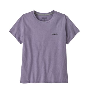 Patagonia Womens P-6 Logo Responsibili-Tee Concrete Purple