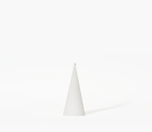 Cone Candle - White / Short