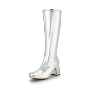 DREAM PAIRS Desire Square Toe Chunky Knee High Gogo Boots