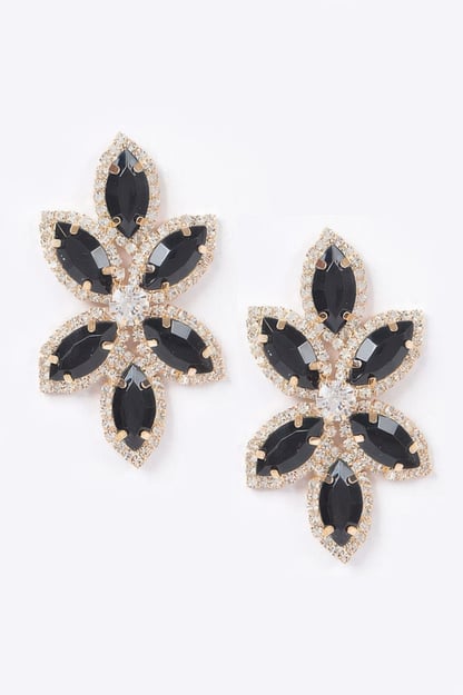 Radiant Layered Rhinestone Earrings | BYMANYC ® New York Style