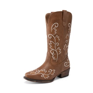 DREAM PAIRS Vintage inspired Women   s Cowboy Boots