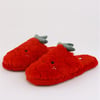 Daisy Street Strawberry Fluffy Slippers - Red - M