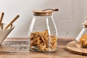 nkuku Shaan Storage Jar | Kitchen Storage & Utility | One Size | Clear