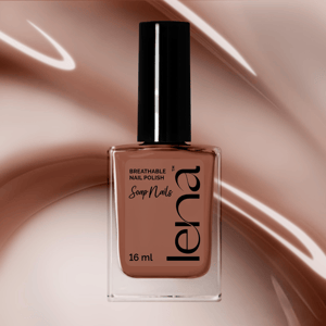 LENA Soap Nails – Breathable & Water-Permeable Halal Nail Polish- You Mocha Me Blush - SN15