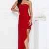 Sparkle Every Day Strapless Maxi Dress Red