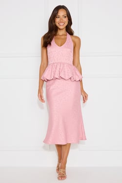Yasmine Midi Skirt Pink