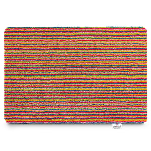 Candy Bright Stripe Washable Doormat - 50x75cm