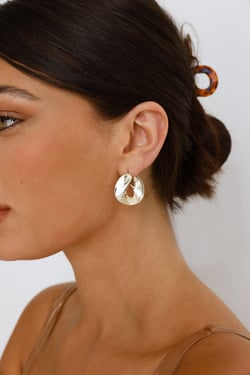 VIP Status Earrings Gold