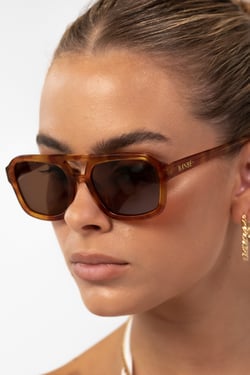 The Moss Sunglasses Honey Tort Brown
