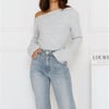 Winter Date Knitted Top Grey