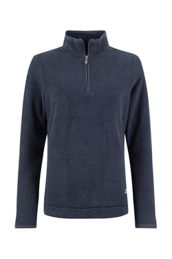 Weird Fish Sarah 1/4 Zip Textured Fleece Midnight Size 8