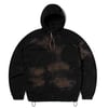 Aries Rag Dye Hooded Windcheater Jacket Brown
