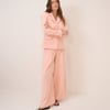 Peach Cinched Waist Crepe Blazer