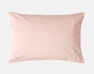 QE Home 310TC Bamboo Cotton Pillowcases in Petal (Set of 2), Pink, Standard